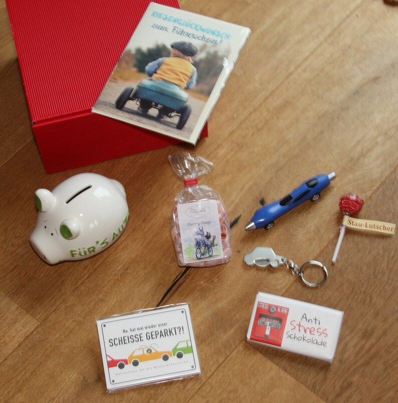 Geschenke Box Führerschein Für's Auto Etsy