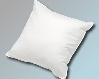 50 x 50 cm down pillow filling pillow cushion in white white blanc with various fillings from 450 g soft to 850 g firm