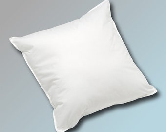 50 x 60 cm rembourrage coussin avec 650 g de rembourrage en plumes coussin canapé coussin intérieur coussin plume coussin câlin en blanc blanc blanc bianco