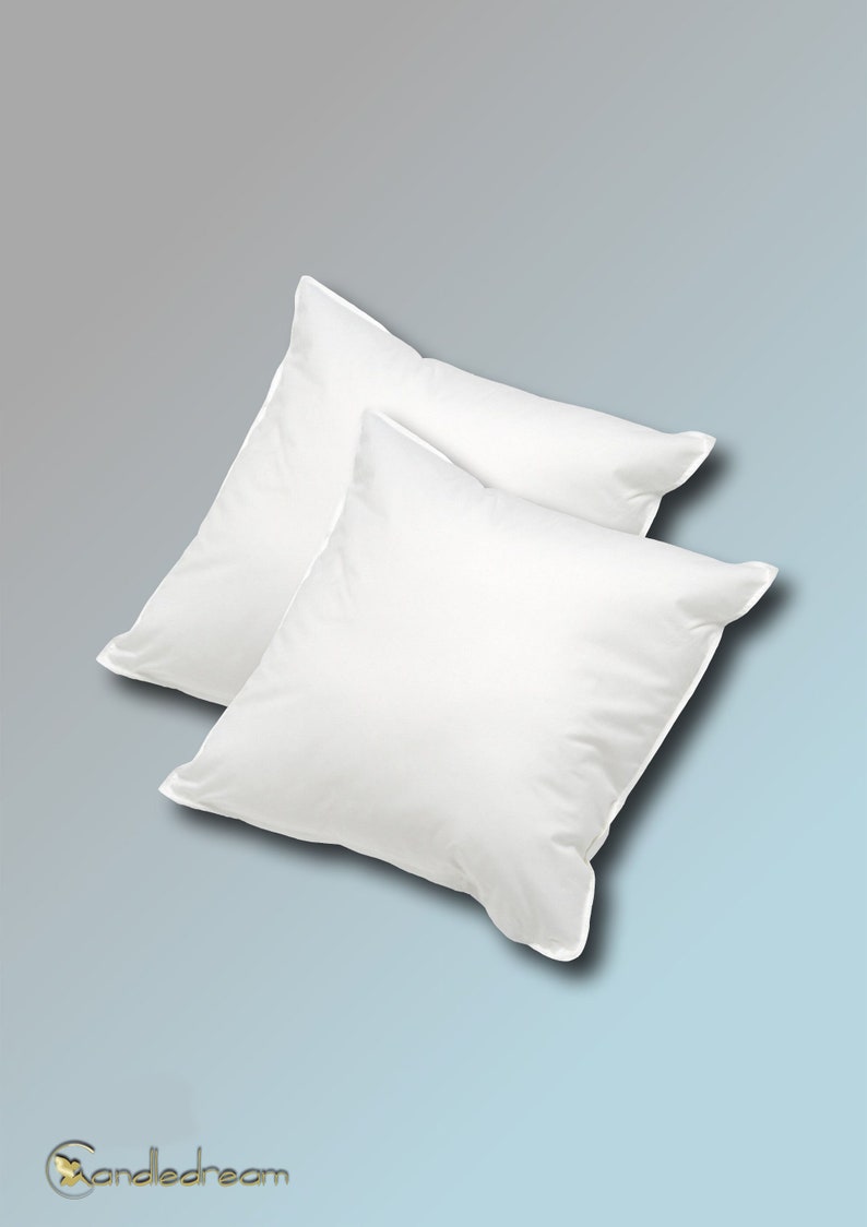 40 x 40 cm down pillow with different filling amounts from soft 200g to plump 500g filling pillow inner pillow image 2