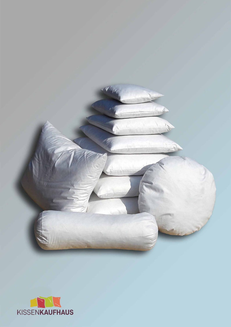 Coussin de rembourrage de 45 x 45 cm avec rembourrage synthétique doux de 250 g, coussin de canapé, coussin intérieur, coussin d'assise, coussin douillet. image 8