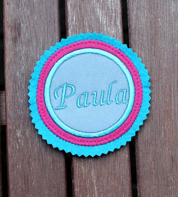 Reflective Velcro Patch Desired Name School Bag Reflector Etsy UK