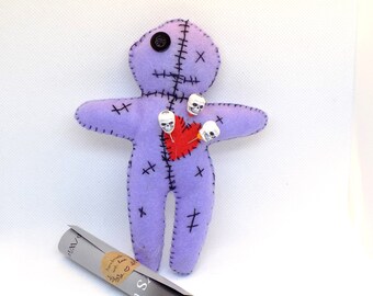 Lilac Voodoo/ Hoodoo, Healing spirit, Spirit doll, Voodoo doll, Revenge spirit doll, Wicca spirit doll, Alter doll