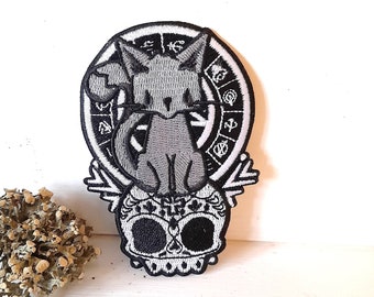 Witchy iron on patch - witches wardrobe, Patch Embroidery Jacket Patches, Battle Jacket, Witch Patches, witch embroidery, witchy patches,