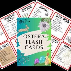 Idee per la celebrazione di Ostera, schede didattiche complete da scaricare in formato digitale, pagine del grimorio, libro delle ombre, pagine stampabili, stregoneria A4, Pasqua