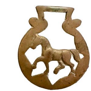 Trotting horse Vintage Horse Brass,  Altar Decoration, shelf decoration , collectables , vintage brass decoration ,