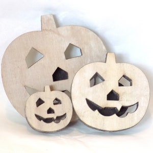 Paint your own fridge magnets pumpkin, wooden magnets, fridge magnets, kids craft,  Set of three wooden pumpkins,