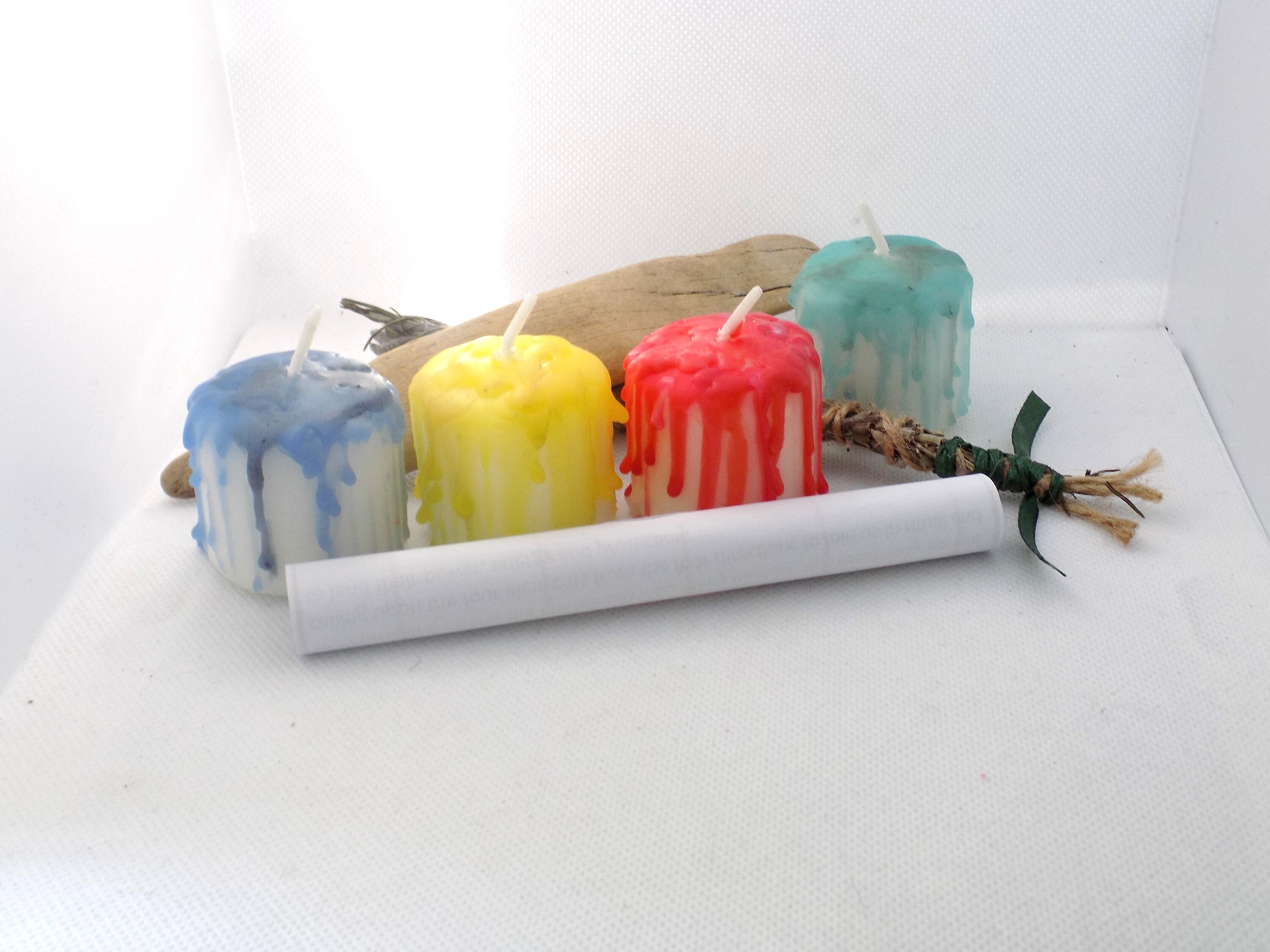 Altar candles elemental quarter candlescircle casting candles Etsy