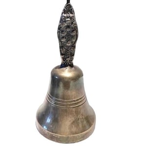 Brass Bell Vintage  Celtic design bell, altar bell, pagan bell, wiccan, witchcraft, pagan, occult, meditation, ceremonial
