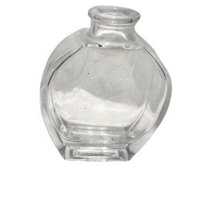 Oval glass  bottle, apothecary, witch bottles, witchcraft, wiccan, ceramic botte spell bottle