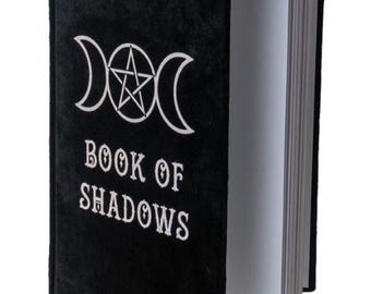 Triple Moon Witch A5 Samtmagie Notizbuch, Zauberbuch, Notizbuch, Journal, Wicca, Pagan, Buch der Schatten, schlankes Notizbuch, Buch der Schatten