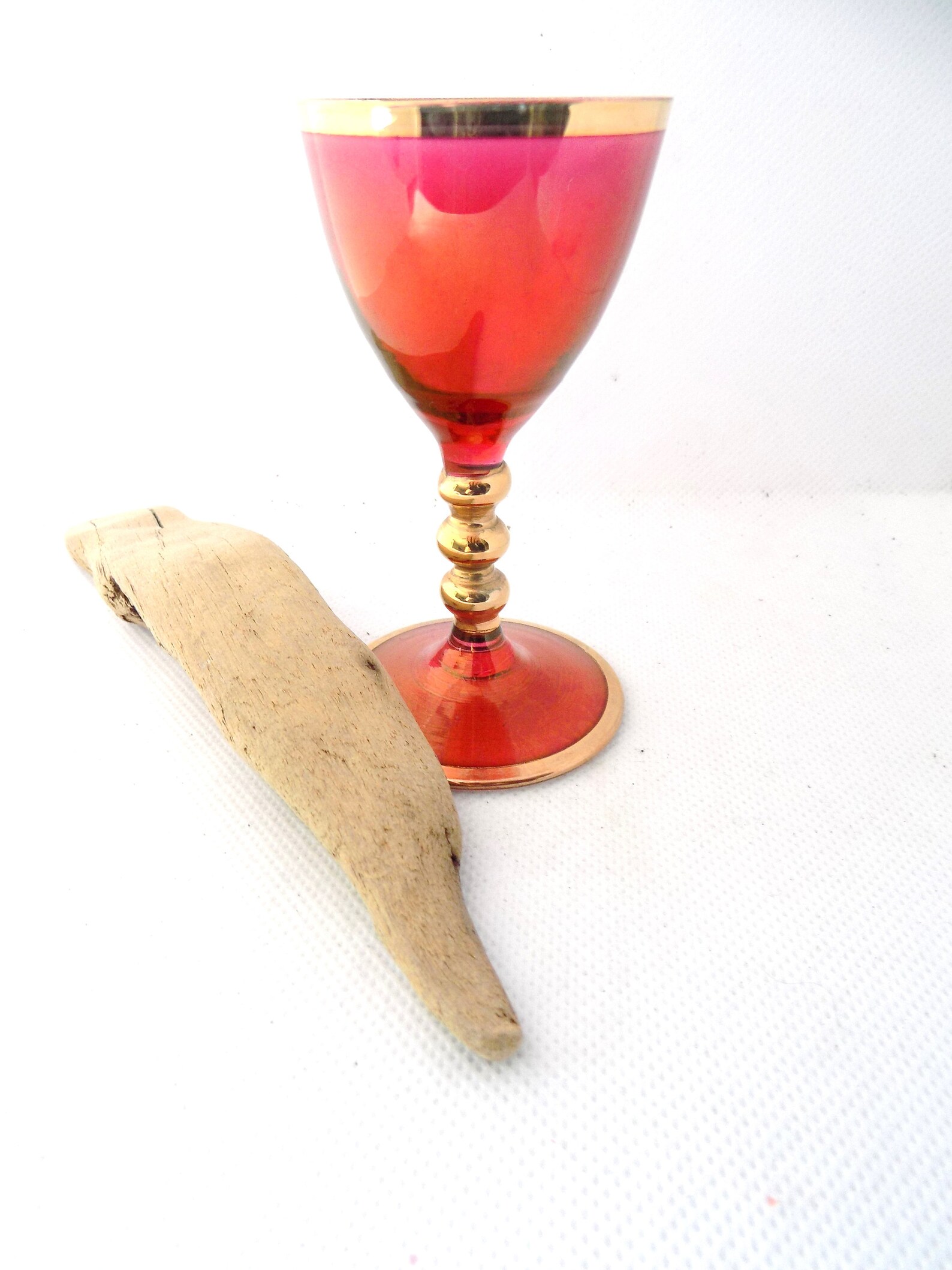 Red Glass Mini Goblet mead glass Spirit glasses altar Etsy