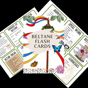 Idee per la celebrazione di Beltane, schede didattiche complete scaricabili digitalmente, pagine del grimorio, libro delle ombre, pagine stampabili, stregoneria A4, Pasqua