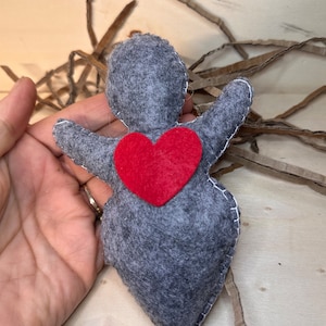 Goddess Spirit doll Grey healing Doll ~ Cloth Goddess Charm or Altar Decor, Earth mother, goddess, healing doll, offering, wiccan,