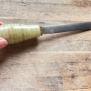 Wunderschöner grüner Marmor, Athame, Altarstab, Athame, Zauberstab, Ritualstab, Hexenwerkzeug, Zauberstab, Handy, Brieföffner, Athame, Brieföffner