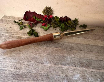 Brass & Wood, Athame, Altar wand, Athame, Magic wand, Ritual wand, Witchcraft tools, wand, mobile wand, athame, knife, long sleek, pagan