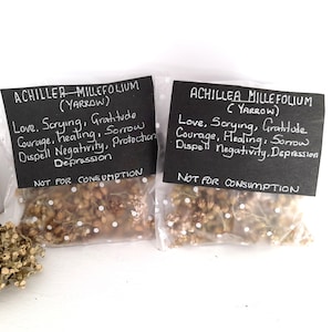 Yarrow, Achillea Millefolium, Wicca, Greenwich, Witchcraft, Hedge Witch, Spell work, Spells, Ingredients, new larger bag size