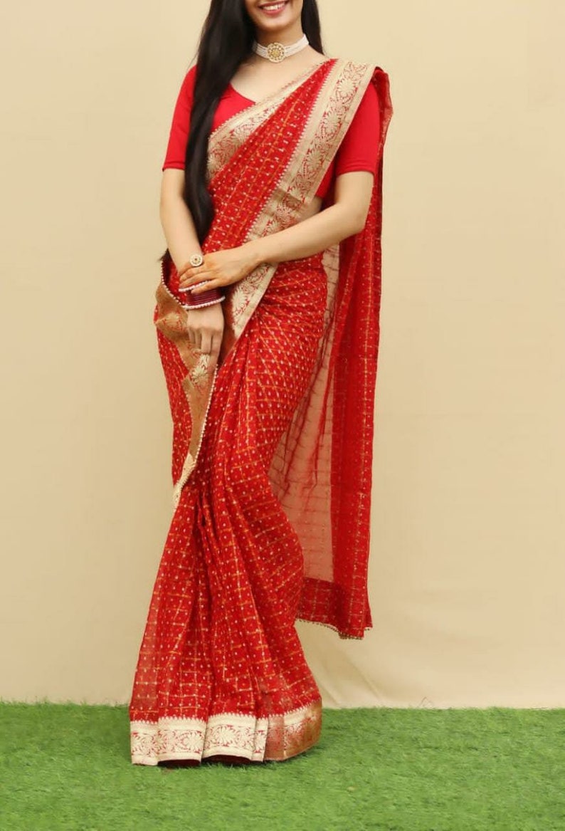 Indian Festive Wear bandhej party wear wedding women new fancy Indian Festive Wear bandhej party wear wedding women new fancy