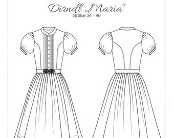 Sewing Pattern Dirndl Top "Maria"