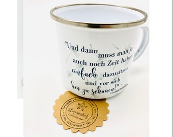 Cup cup enamel large printed on both sides .... and then you have to have time....