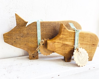 Set Wooden Pig - Wooden Pig "Lupi"