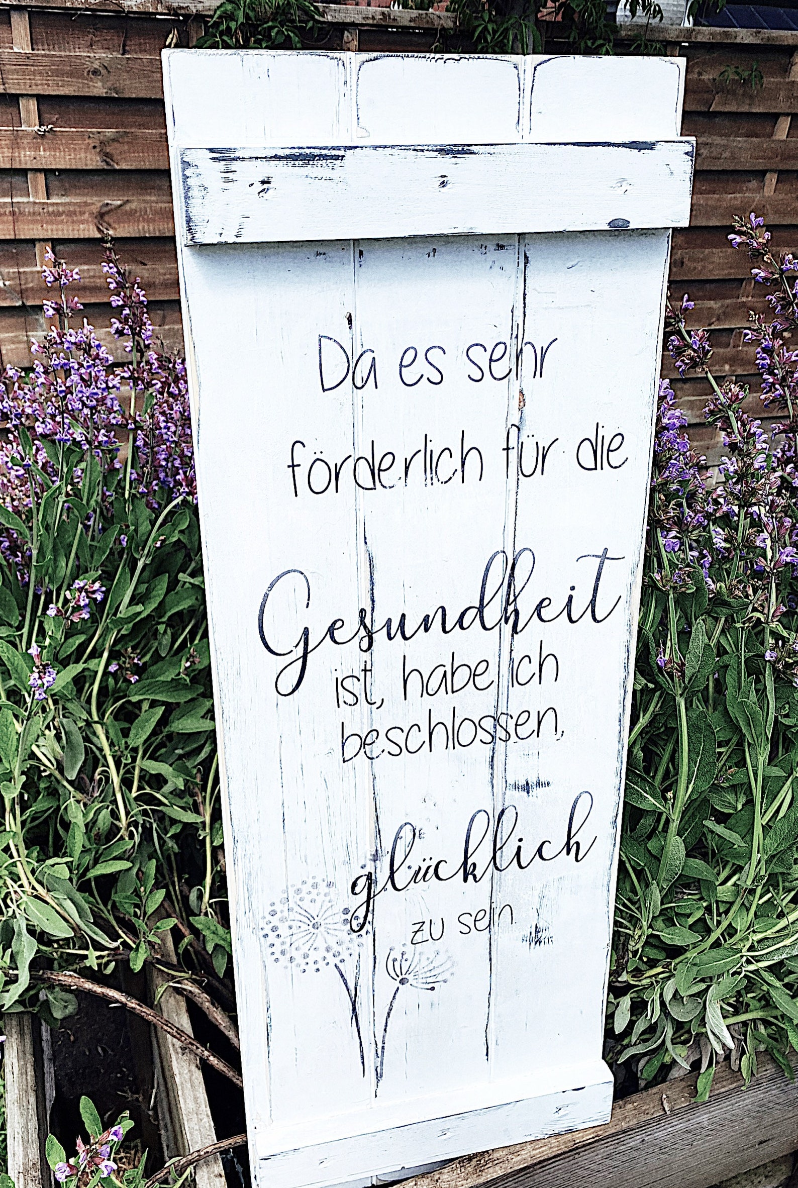 Holzschild groß da es sehr förderlich für die Gesundheit ist Etsy.de