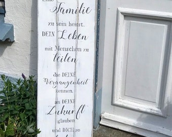 Large wooden sign