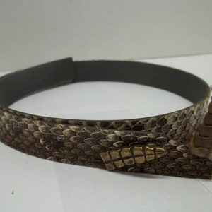 3/4 Inch Western Diamondback Rattlesnake Hatband w/ Rattle