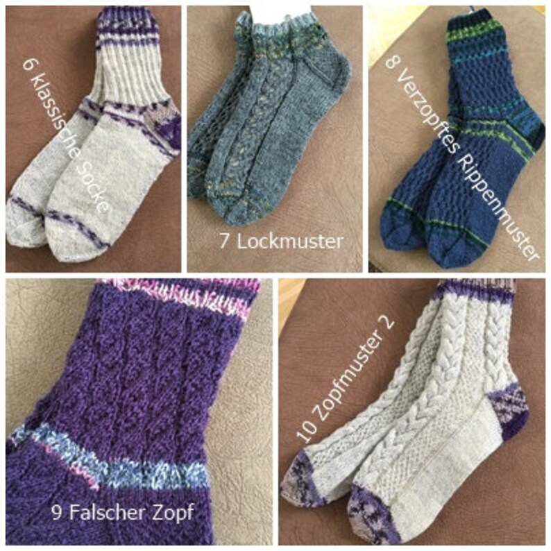 Wollsocken, im Wunsch Design handgestrickt und in allen Größen auf Bestellung gestrickt Bild 2