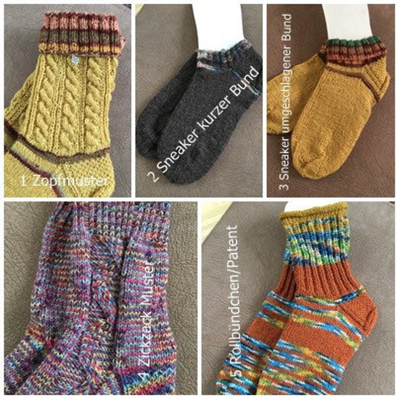 Wollsocken, im Wunsch Design handgestrickt und in allen Größen auf Bestellung gestrickt image 2