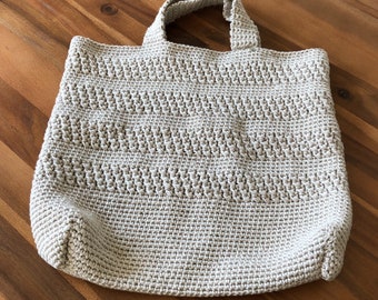 Einkaufstasche nachhaltig, Markttasche gehäkelt, Einkaufsnetz, Tasche zum Einkaufen, Studenten-/Schülertasche, Brotzeittasche gehäkelt