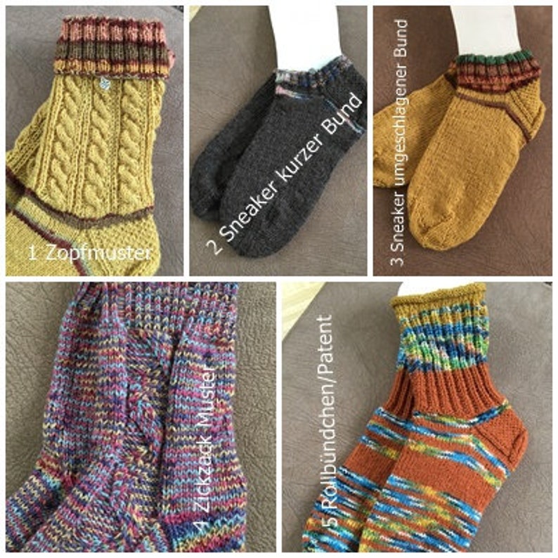 Wollsocken, im Wunsch Design handgestrickt und in allen Größen auf Bestellung gestrickt Bild 3