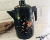 FRANCE Pot coffee pot Aluminum black Country house