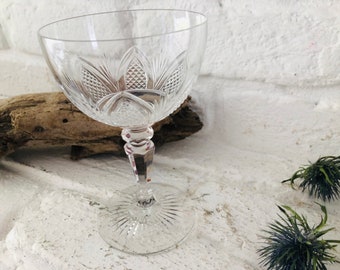 Vintage* altes Cocktailglas Sektschale MidCentury Glas Trinkglas