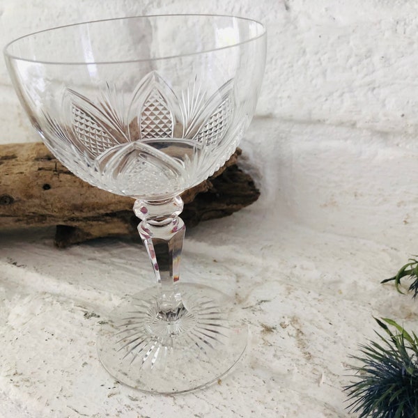 Vintage* altes Cocktailglas Sektschale MidCentury Glas Trinkglas