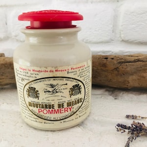 France* antique mustard pot Pommery Moutarde de Meaux stoneware*stock