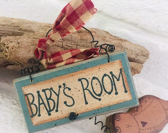 Holland*Schild "Babys Room" No 1