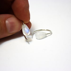 Earrings moonstone 925 silver