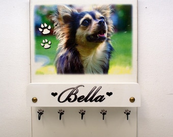 Dog wardrobe, leash wardrobe XL with personal photo and name, personalized, individual, UNIQUE