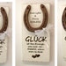 Hufeisen zur HOCHZEIT, personalisierbarer Glücksbringer als Holzschild
