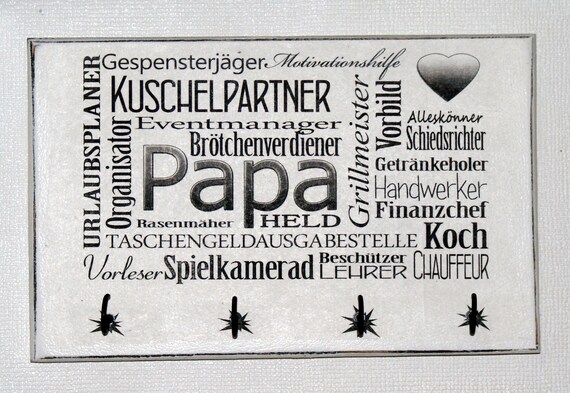 Vatertag Schlusselbrett Papa Vater Geschenkidee Zum Etsy
