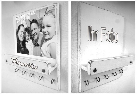 Personalisiertes Schlusselbrett Wandregal Mit Eigenem Foto Etsy