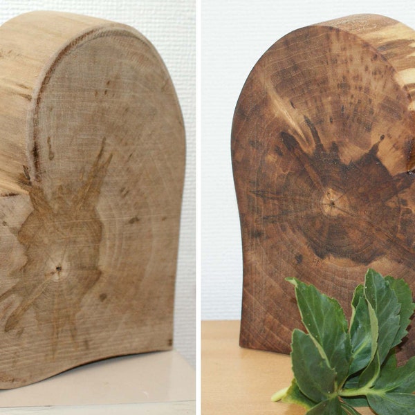 HERZEN aus Walnuss 20cm, Holzherz , Holzkunst "herzig".