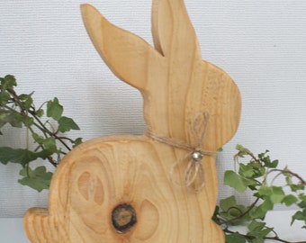 HASE, Osterhase aus Holz, Hasen Holzhase, Frühjahrsdeko, Frühling OSTERN