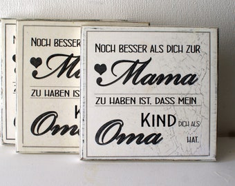 Wooden sign mother, mom, grandma, Mother's Day