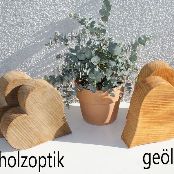 XXL HERZEN aus FICHTE 20cm, Holzherz , Holzkunst "herzig".