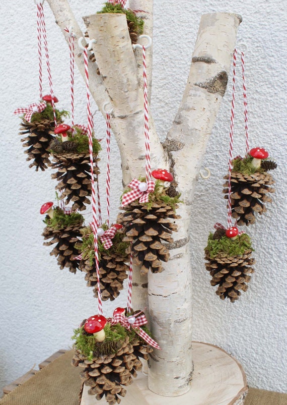 Zapfen, Weihnachten, Baumschmuck, Dekoration, Zapfen, Dekozapfen, Tannenzapfen, Baumhänger Weihnachten
