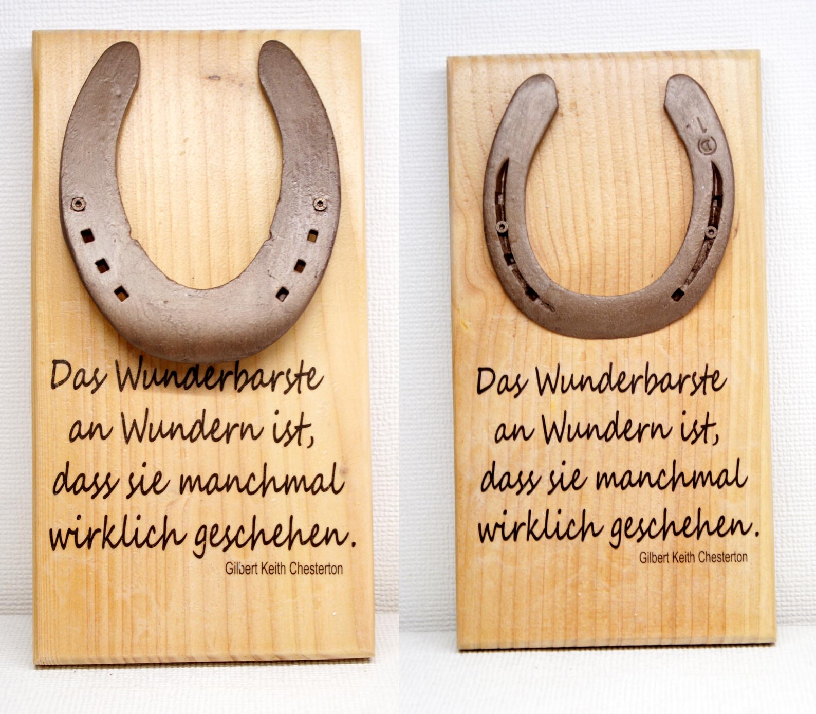 Hufeisen Glücksbringer als Holzschild Wunder Hochzeit Etsy