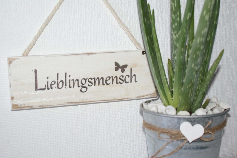 Holzschild Lieblingsmensch, shabby chic, Geschenk für Lieblingsmensch afbeelding 4