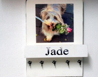 Dog gift, leash wardrobe XL with personal photo and name